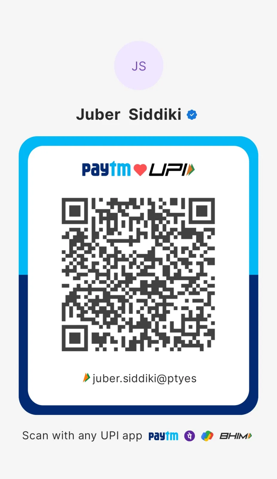 Payment QR code